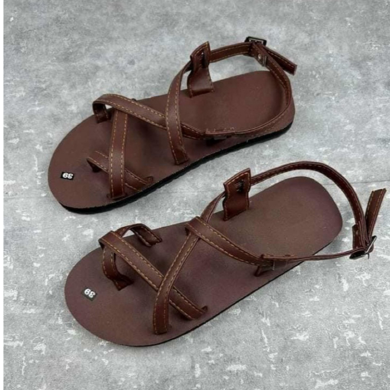 Giày Sandal Nữ Quai Hậu Học Sinh 4 Màu Nâu, Trắng,đen ,be Từ size 25-size 40