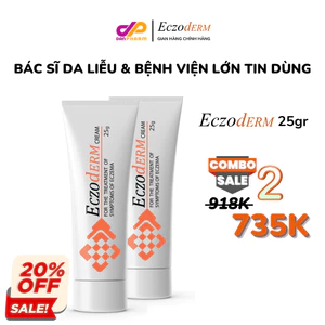 Combo 2 Kem Eczoderm Bôi Viêm Nang Lông, Viêm Da Cơ Địa, Chàm Sữa Trẻ Em, Chính Hãng DanPharm Israel