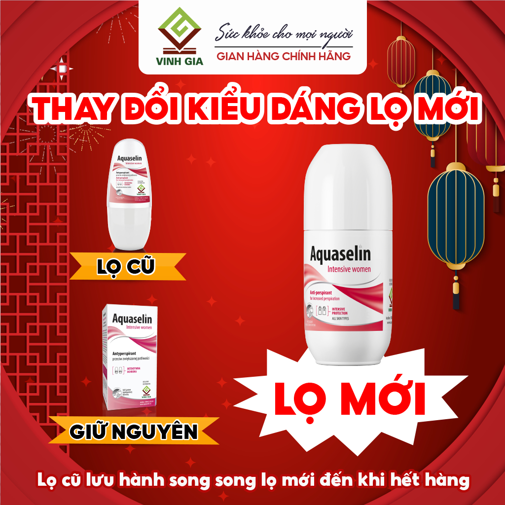 Ảnh Lăn Nách Dành Cho Nữ AQUASELIN Intensive Women Giúp Giảm Mùi Hôi, Khô Thoáng Nách 50ml 3