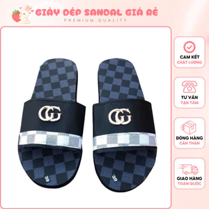 Dép Nam Đế Cao Su Cao Cấp Dép Quai Ngang Nam, Khâu Chỉ Toàn Bộ, Đế Cao Su Êm Chân