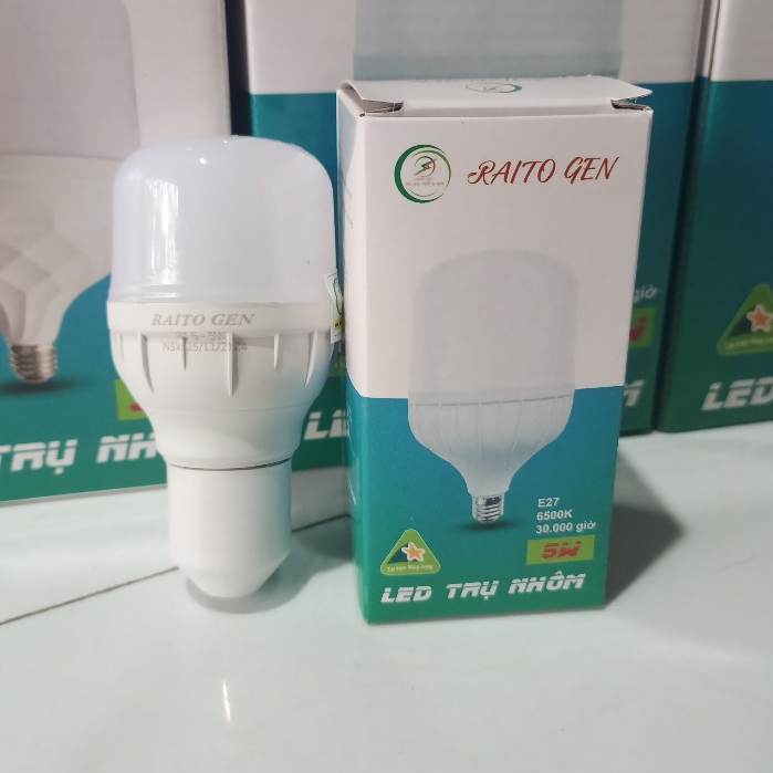 [BH 3 năm] Bóng led Raito Gen độ bền cao, sáng hơn bóng G8 đủ các công suất 5W 10W 15W 20W 30W 40W 50W 60W