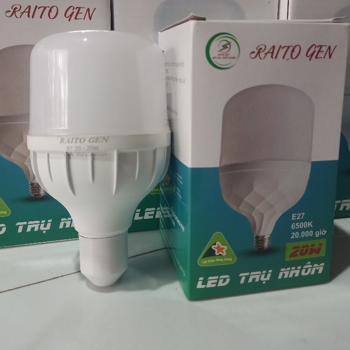 [BH 3 năm] Bóng led Raito Gen độ bền cao, sáng hơn bóng G8 đủ các công suất 5W 10W 15W 20W 30W 40W 50W 60W