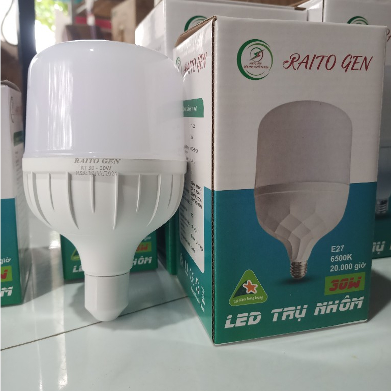 [BH 3 năm] Bóng led Raito Gen độ bền cao, sáng hơn bóng G8 đủ các công suất 5W 10W 15W 20W 30W 40W 50W 60W