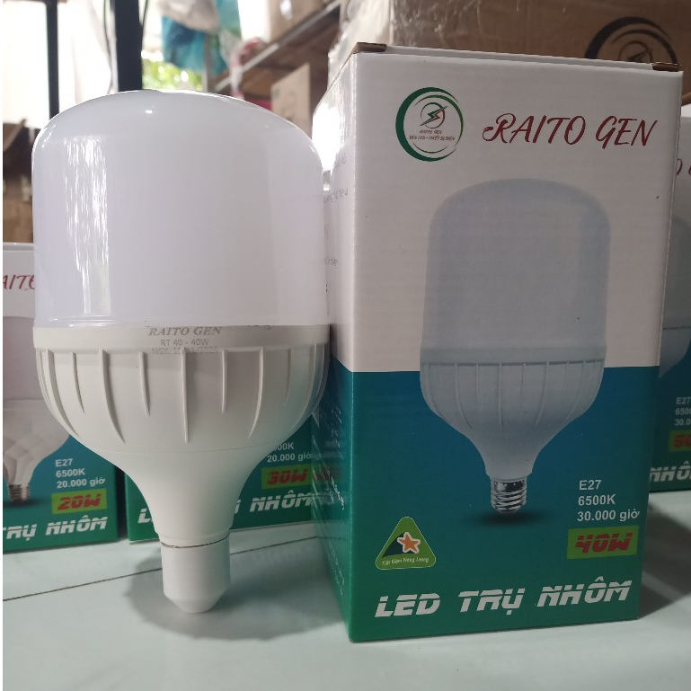 [BH 3 năm] Bóng led Raito Gen độ bền cao, sáng hơn bóng G8 đủ các công suất 5W 10W 15W 20W 30W 40W 50W 60W