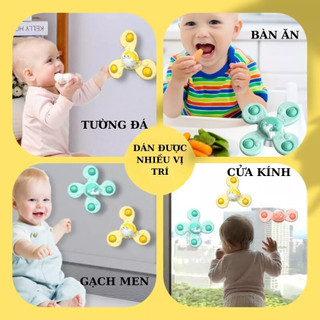Set 3 Đồ Chơi Con Quay Spinner Vui Nhộn, Con Quay Đồ Chơi 2-3-4 Cánh Dễ Thương Chong Chóng Quay 89085