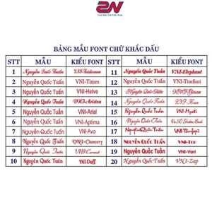 Khắc Con Dấu Tên, Mộc Tên, Dấu Tên 1 Dòng Theo Yêu Cầu