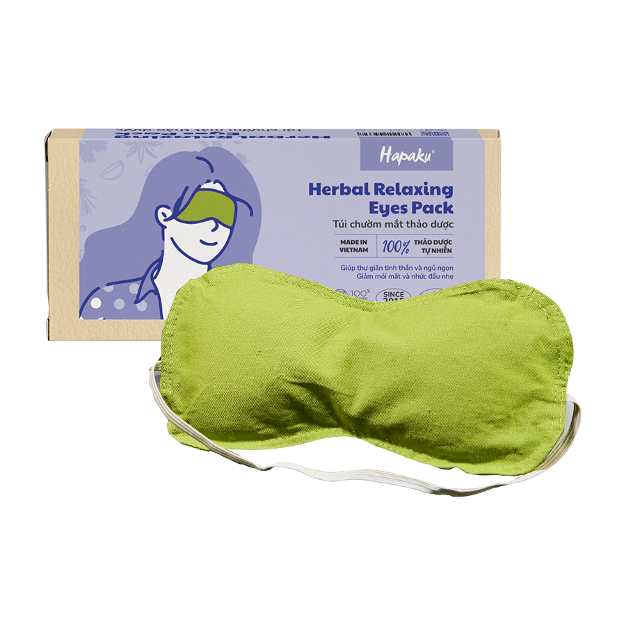 Ảnh Túi Chườm Mắt Thảo Dược Hapaku Giúp Thư Giãn Ngủ Ngon - Làm Nóng Bằng Lò Vi Sóng 2