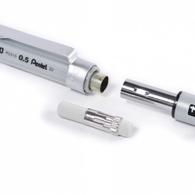 Ảnh Bút Chì Cơ Khí Pentel PG500 – Bút Chì Bấm Kỹ Thuật 0.3/0.5/0.7mm, Thân Kim Loại, Nét Chuẩn 3