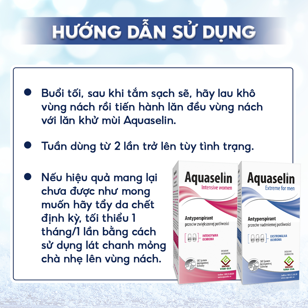 Ảnh Lăn Nách AQUASELIN Nam riêng, Nữ Riêng Giúp Giảm Mùi Hôi, Khô Thoáng Nách 50ml 87/120 3