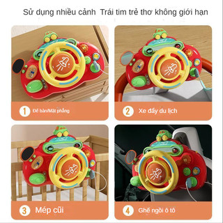 Vô Lăng Ô Tô Đồ Chơi Cho Bé Có Đèn Nhạc Âm Thanh Vui Nhộn, Vô Lăng Đồ Chơi Cho Bé Gắn Xe Ô Tô 89086