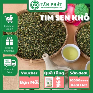 [Hàng mới về] Trà tim sen (tâm sen) sấy khô - Giúp Ngủ Ngon_Ngủ Sâu Giấc