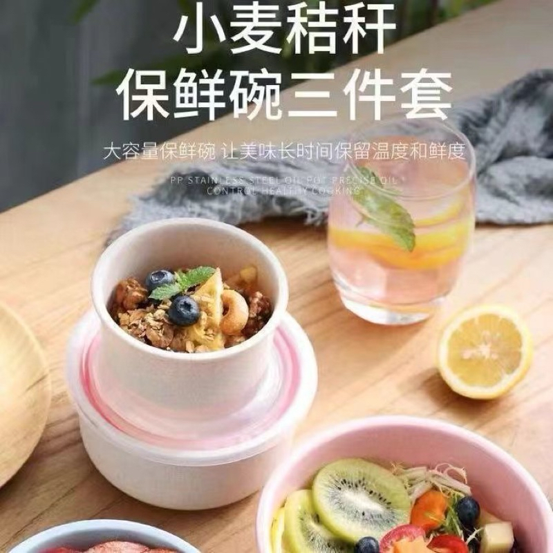 Set 3 hộp đựng thức ăn có nắp đậy kín 3 size