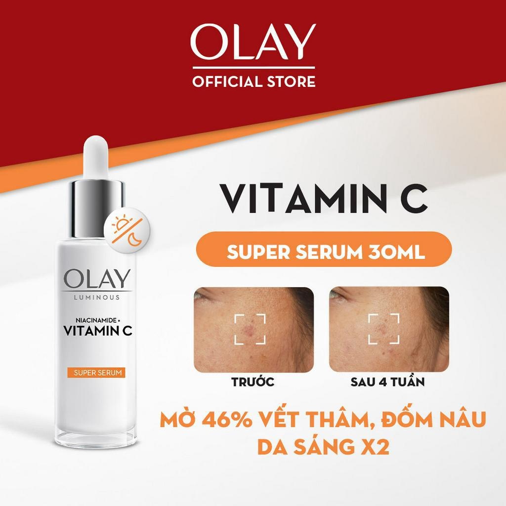 Ảnh Super Serum OLAY LUMINOUS NIACINAMIDE + VITAMIN C Mờ Vết Thâm, Đốm Nâu, Dưỡng Sáng Da 30ML 2