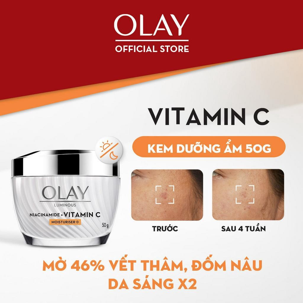 Ảnh Kem Dưỡng Ẩm OLAY LUMINOUS NIACINAMIDE + VITAMIN C 50G Mờ Vết Thâm, Đốm Nâu, Dưỡng Sáng Da 2
