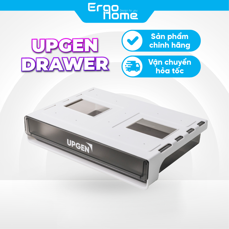Ngăn kéo đa năng UPGEN DRAWER dán dưới mặt bàn hoặc tủ bếp siêu tiện lợi