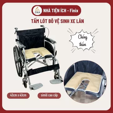 Tấm lót bô vệ sinh xe lăn chống thấm, Lót bô xe lăn, Lót bô chống thấm, Lót chống thấm, Lót xe lăn NIKITA - LUCAS