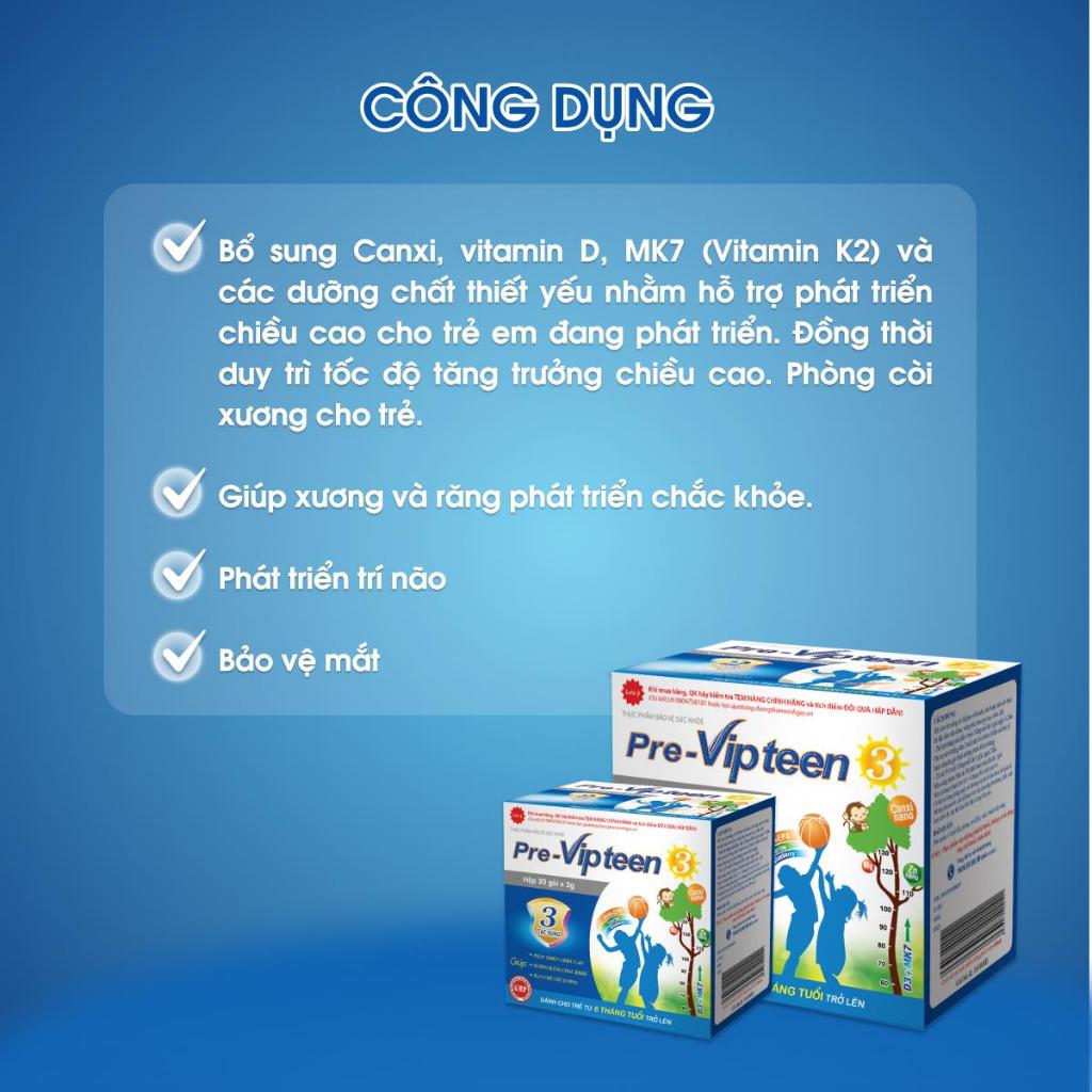 Ảnh Cốm Tăng Chiều Cao Pre-Vipteen 3 Phát Triển Trí Não, Bảo Vệ Mắt Cho Bé 6 Tháng - 9 Tuổi (Combo) 4