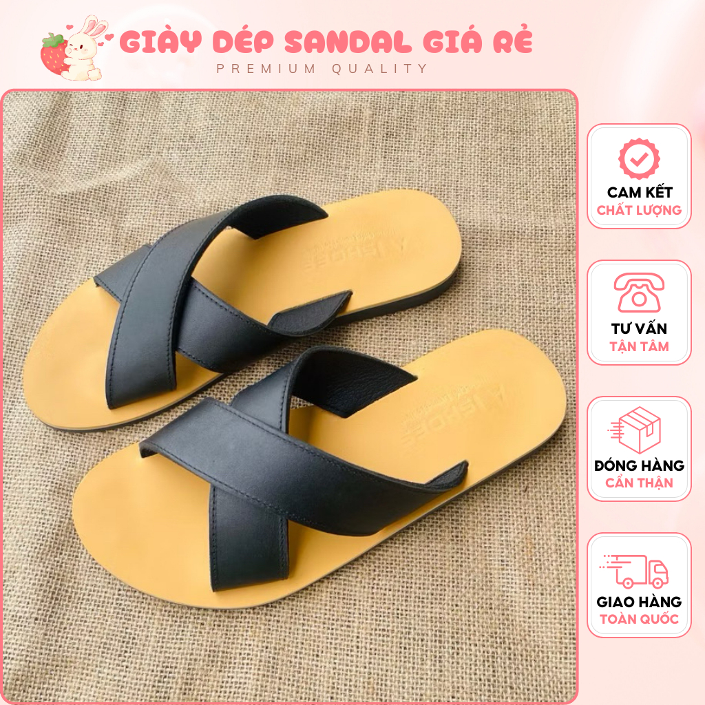 Dép Nam Cao Cấp Chất Liệu Đế Tpr Chống Trơn Trượt Độ Bền Cao Keo Bám Dính Tốt Độ Bền Cao