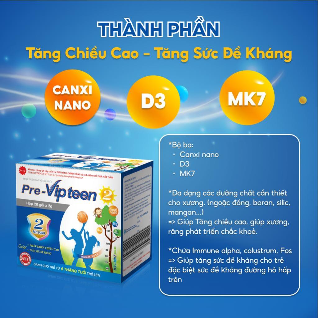 Ảnh Cốm Tăng Chiều Cao Pre-Vipteen 2, Tăng Sức Đề Kháng Cho Trẻ Từ 6 Tháng Tuổi 3