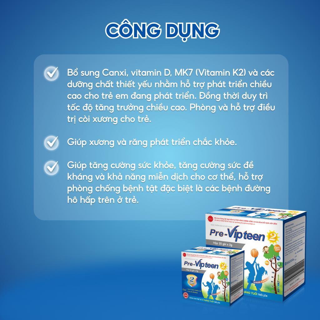 Ảnh Cốm Tăng Chiều Cao Pre-Vipteen 2, Tăng Sức Đề Kháng Cho Trẻ Từ 6 Tháng Tuổi 4