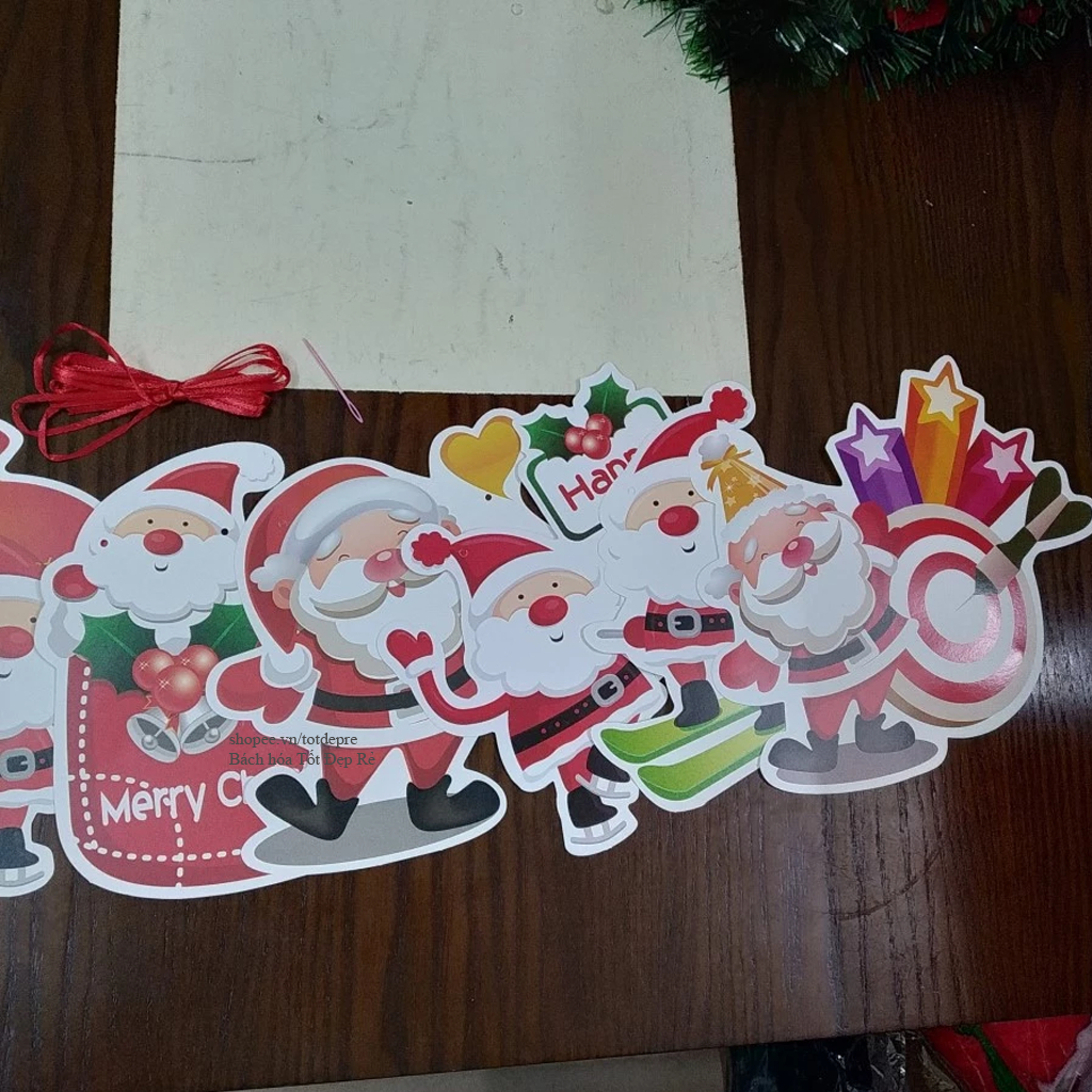 Dây chữ trang trí Giáng sinh - Dây cờ Noel nhiều mẫu đẹp