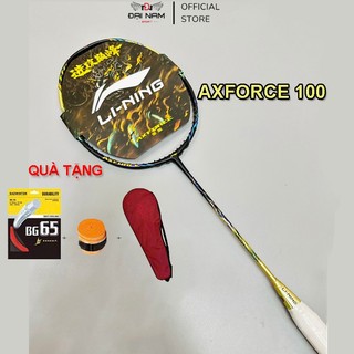 Vợt Cầu Lông AXFORCE 100 Căng Sẵn 11kg Căng Max 13kg Full Carbon + Tặng Kèm Cuốn Cán Và Bao Đựng