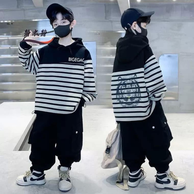 Bộ đồ thu đông cho bé 35-60kg 4EVER set đồ nỉ cho bé trai siêu đẹp siêu sang