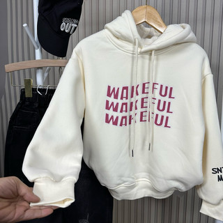 Áo nỉ trẻ em áo hoodie lót lông 20-50kg áo hoodie dầy ấm