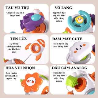 Đồ Chơi Trứng Bận Rộn Busy Egg Hộp Khối Quả Cầu Không Gian Đa Năng 6in1 Cầm Tay Cho Bé Phát Triển Trí Tuệ 89087