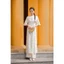 Áo dài Lục Khuê - Áo dài ôm tay A chất lụa 2M10.2409BF, áo dài cách tân thiết kế bởi JM Dress Design