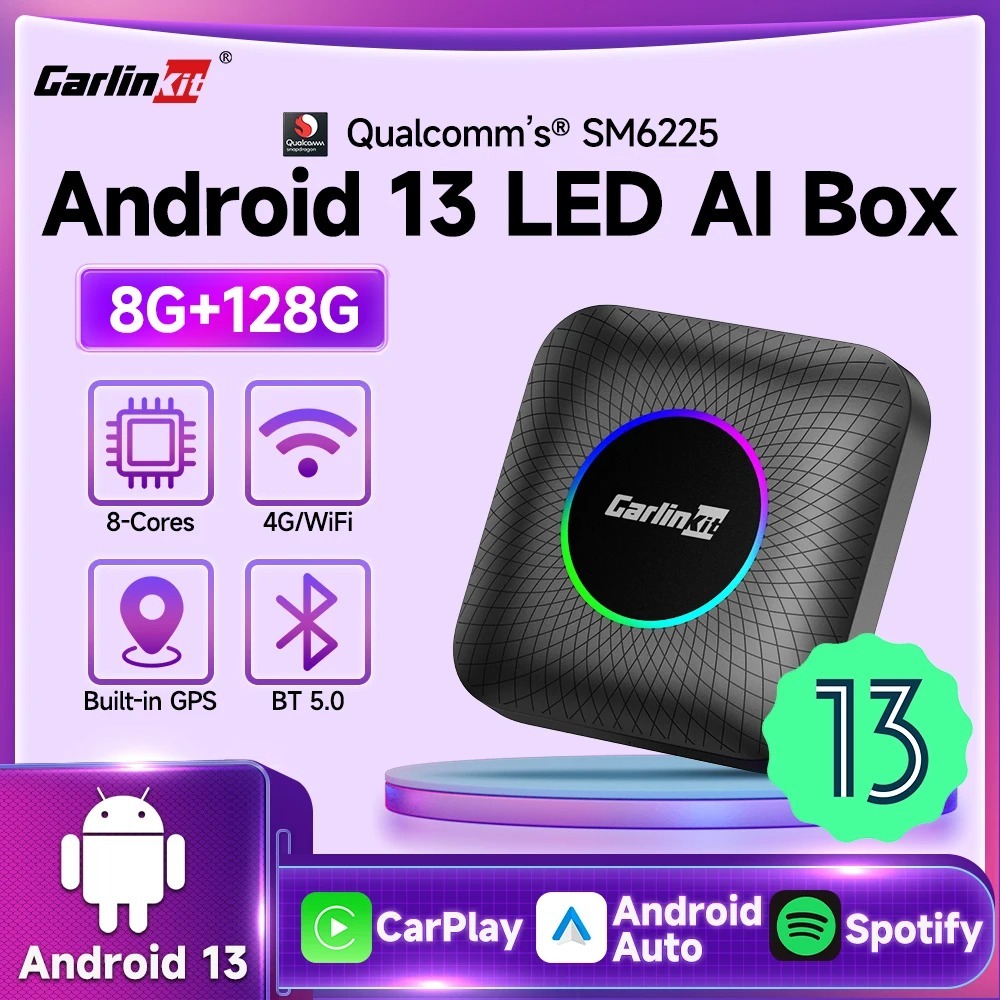 Android box Carlinkit Tbox Ambient, chip 6225, bộ nhớ 4Gb + 64Gb