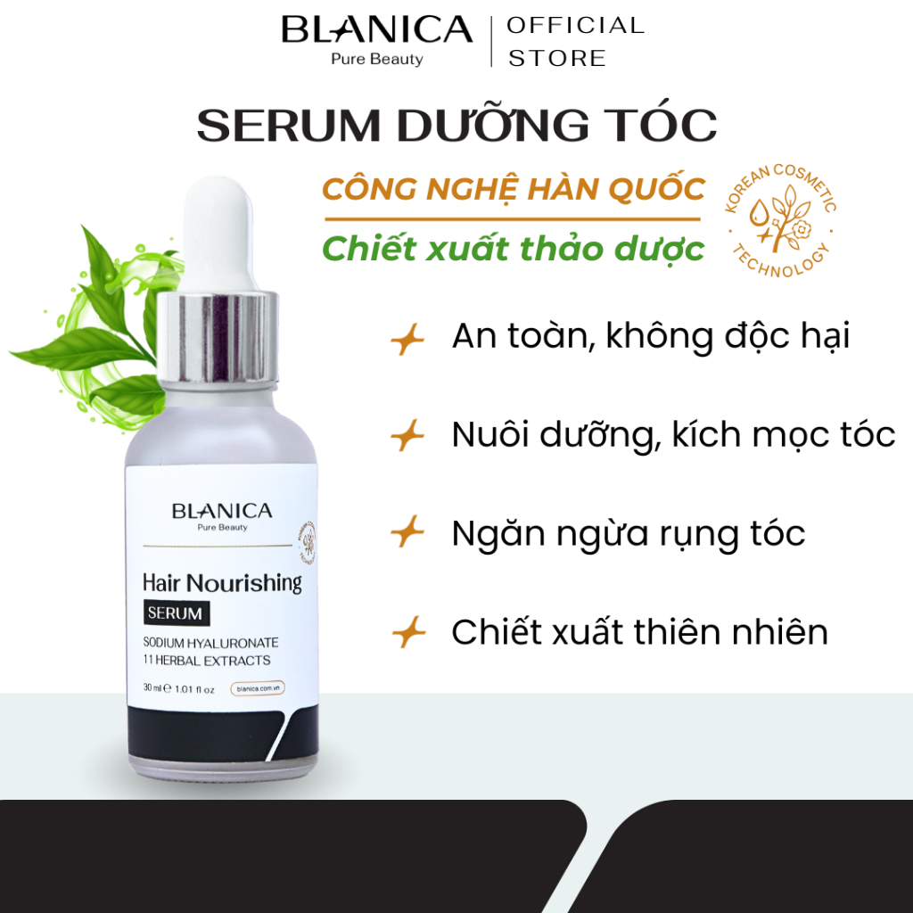 Ảnh Serum dưỡng tóc và da đầu BLANICA Hair Nourishing Serum ngăn rụng tóc và phục hồi hư tổn 30ml 2