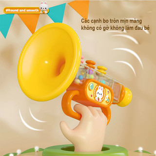 Đồ Chơi Nhạc Cụ Kèn Trumpet Âm Thanh Vang Chất Liệu Nhựa Dày Dặn Nhẵn Mịn, Đồ Chơi Vui Nhộn An Toàn Cho Bé 89088