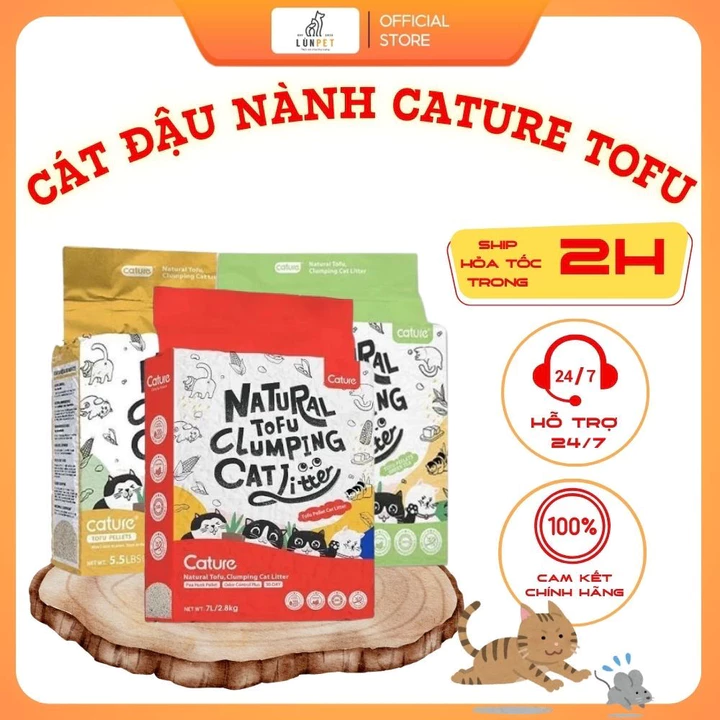 Cát Đậu Nành CATURE TOFU Cho Mèo Đi Vệ Sinh