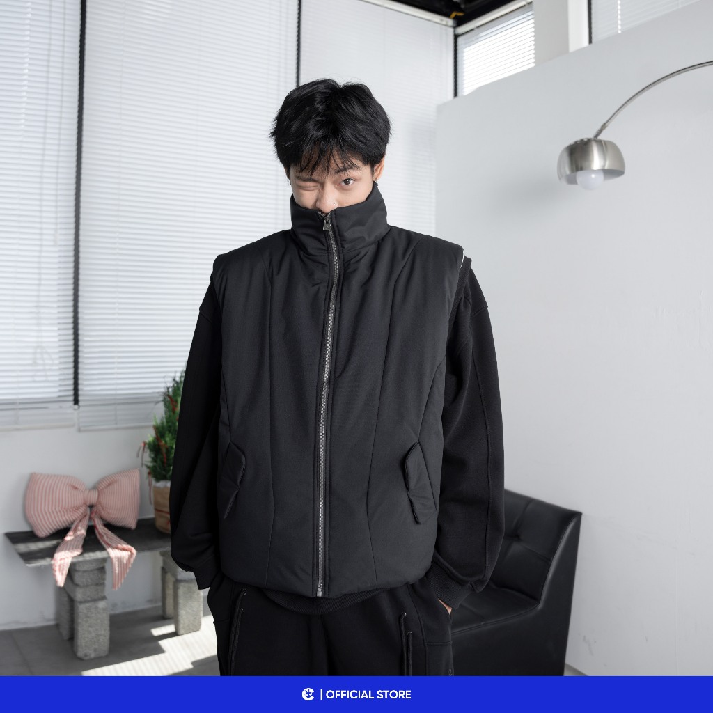 Áo Gile Phao Geolines Local Brand Chính Hãng City Cycle chần bông cao cấp oversize unisex