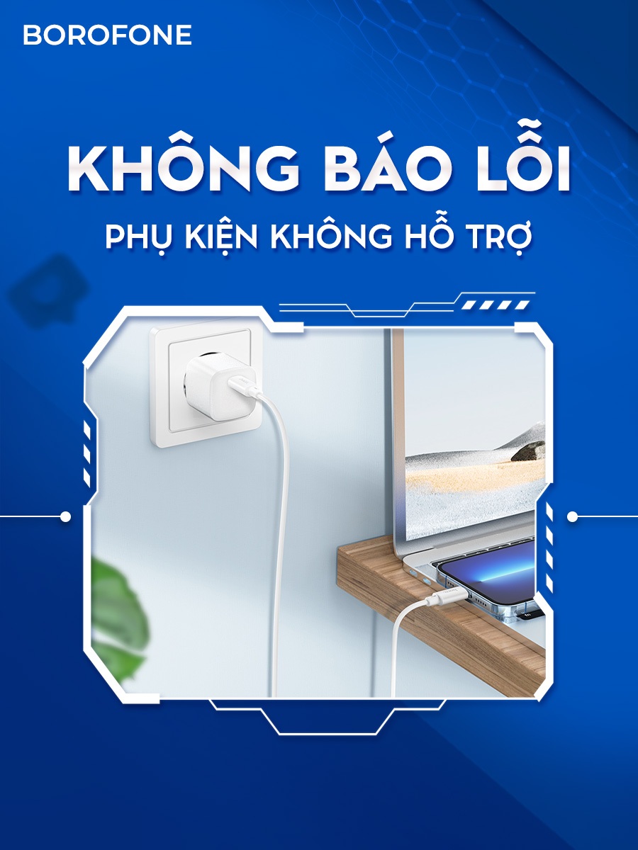 Ảnh Dây cáp sạc nhanh IP Borofone CK6 TypeC to Light, hỗ trợ dòng sạc PD tối đa 20W, dài 1 mét 2