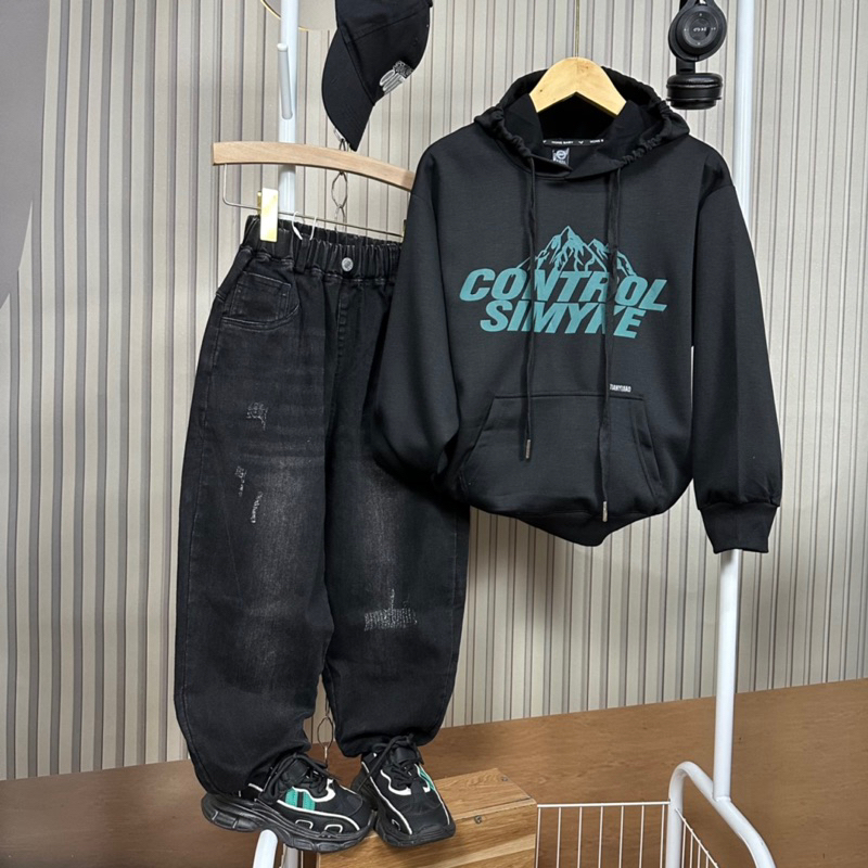Áo nỉ hoodie cho bé áo nỉ thu đông hàng QCCC size từ 28-54kg