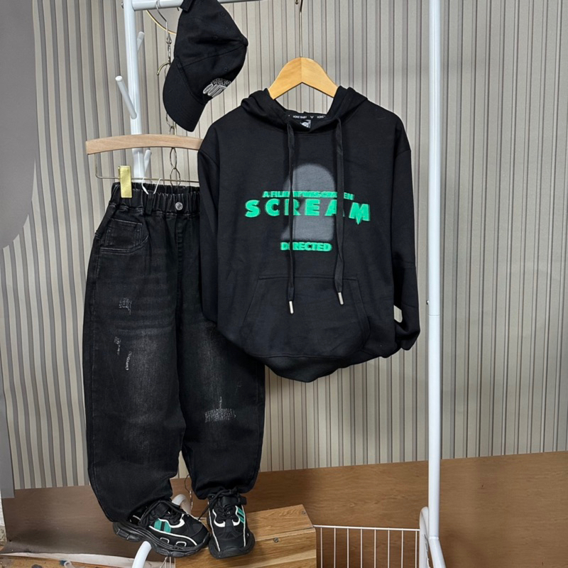 Áo nỉ hoodie cho bé áo nỉ thu đông hàng QCCC size từ 28-54kg