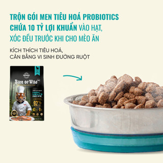 Thức Ăn Cho Mèo Bite Of Wild P42 Combo 2 Gói 1KG Không Chứa Ngũ Cốc Mix Topping Thịt Bò, Cá Hồi