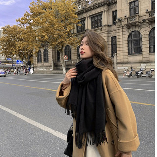 Khăn Choàng Quàng Cổ Trơn Chất cashmere nhiều màu Bản To 90x190cm K16