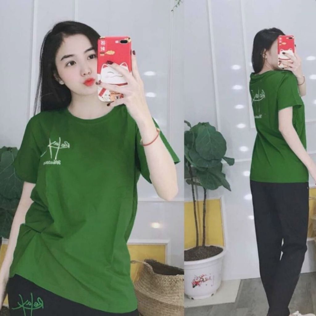 Đồ bộ nữ trung niên ESHOP mặc nhà bigsize quần dài đẹp dễ thương mùa hè đi chơi ngủ thun cotton thể thao DB13