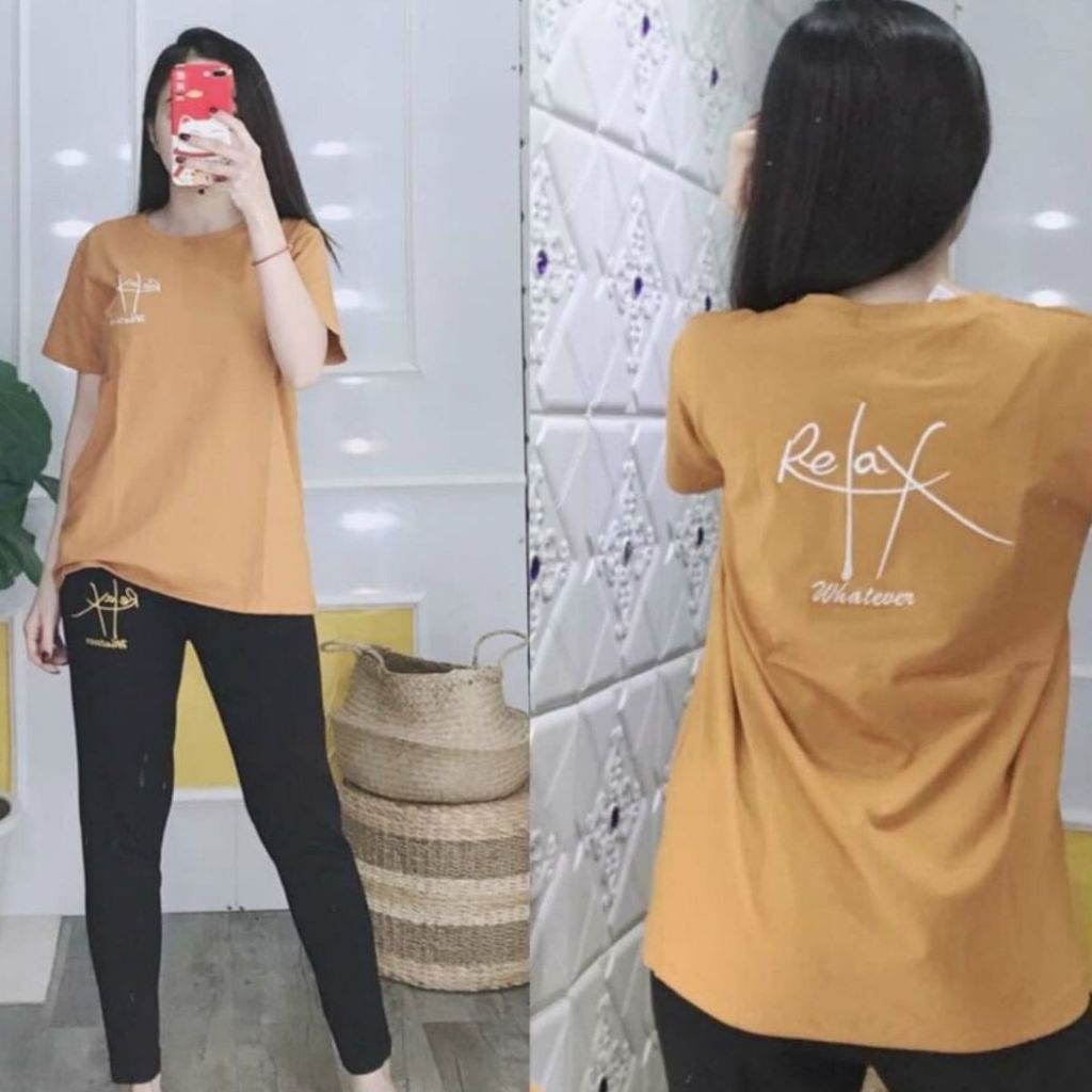 Đồ bộ nữ trung niên ESHOP mặc nhà bigsize quần dài đẹp dễ thương mùa hè đi chơi ngủ thun cotton thể thao DB13