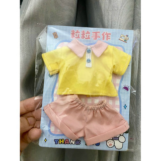 Set áo thun sơmi vàng kèm quần ngắn size dian mập,cừu bé,cá lớn,6 nhỏ(size khác vui lòng ib shop)