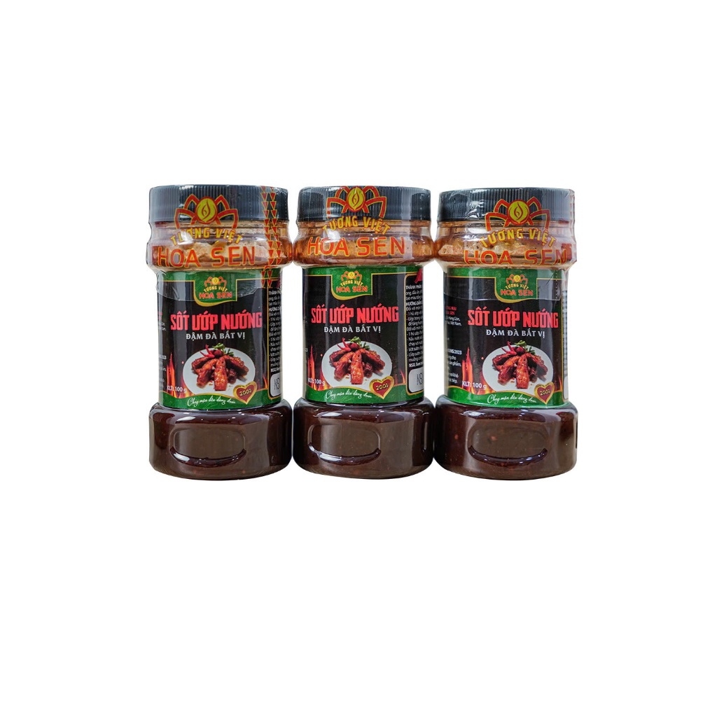 Combo 6 hủ -  Sốt ướp nướng 100g, đậm đà bắt vị - Tương Việt Hoa Sen