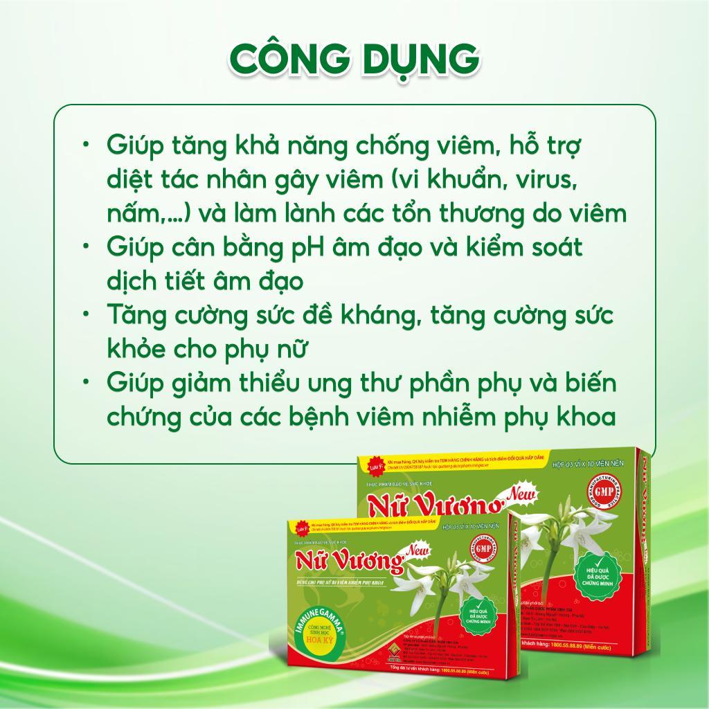 Ảnh Viên Uống Hỗ Trợ Cân Bằng pH Vùng Kín Nữ Vương New, Giảm Khí Hư, Ngứa (Combo) 4