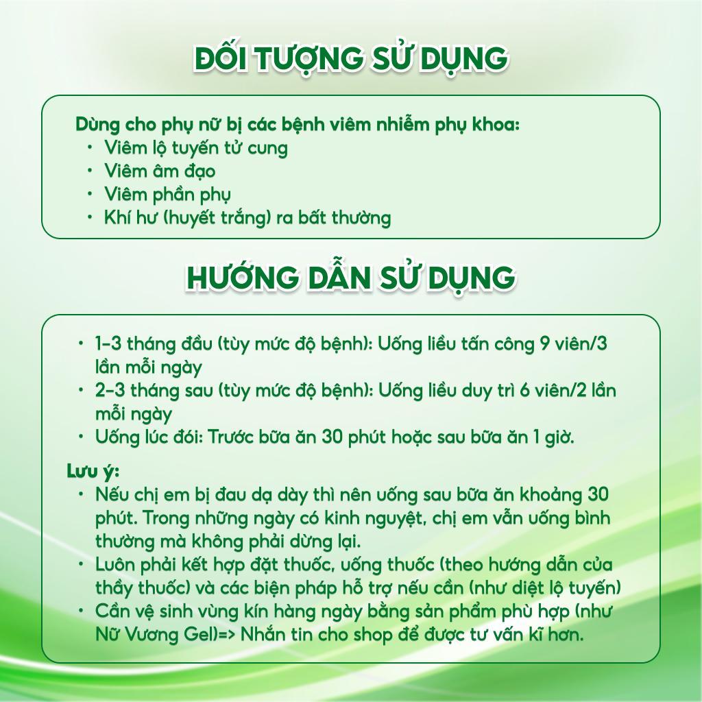 Ảnh Viên Uống Hỗ Trợ Cân Bằng pH Vùng Kín Nữ Vương New, Giảm Khí Hư, Ngứa, Phỏng Viêm Nhiễm Phụ Khoa 4