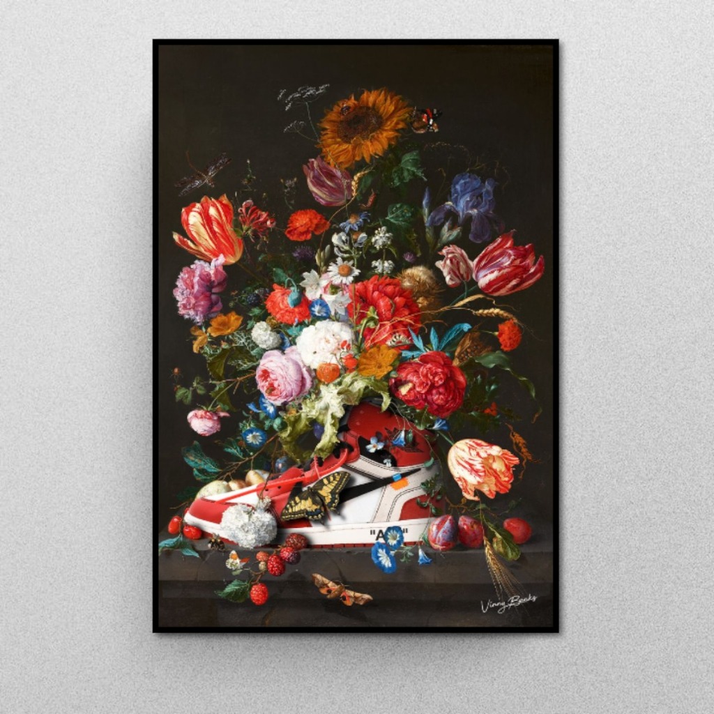Tranh Gỗ Tráng Gương Có Khung Bình Hoa Nghệ Thuật Phong Cách Hiện Đại Decor Phòng Khách Không Gian Làm Việc Treo Tường