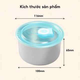 Hộp nhựa đựng thực phẩm đa năng, hộp inox giữ nhiệt, khay trữ đông kèm nắp đậy - Đồ gia dụng nhà bếp