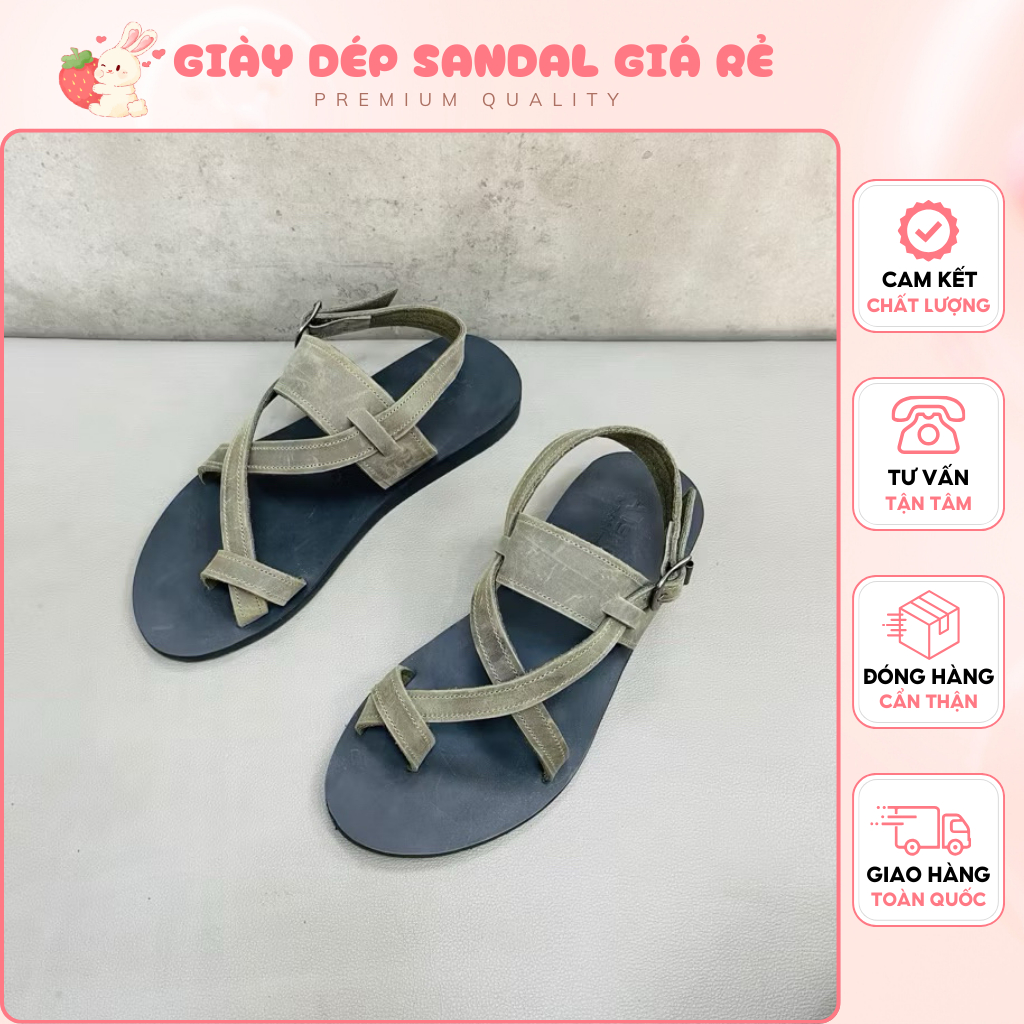 Giày Sandal Nam Nữ Đế Mềm Mại, Chống Trượt Được - Chịu Nước Thoải Mái, Dễ Dàng Làm Sạch