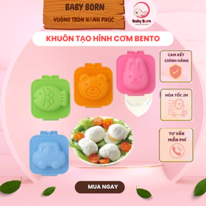 Khuôn Ép/ Tạo Hình Cơm Bento, Trứng, Thạch, Làm Bánh Giúp Bé Ăn Ngon Miệng - Hàng nội địa TQ